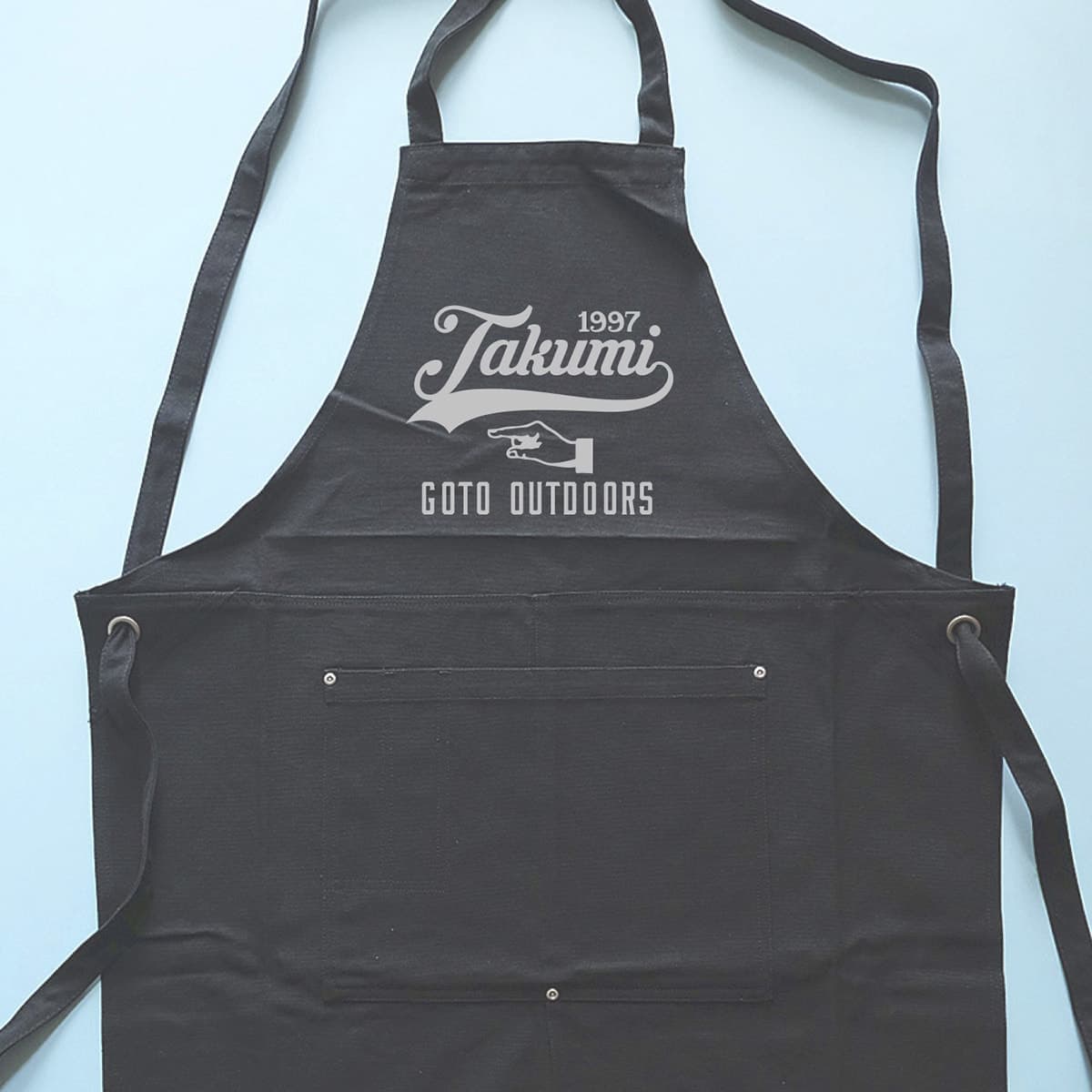 TYPO_キャンバスエプロン_ブラック