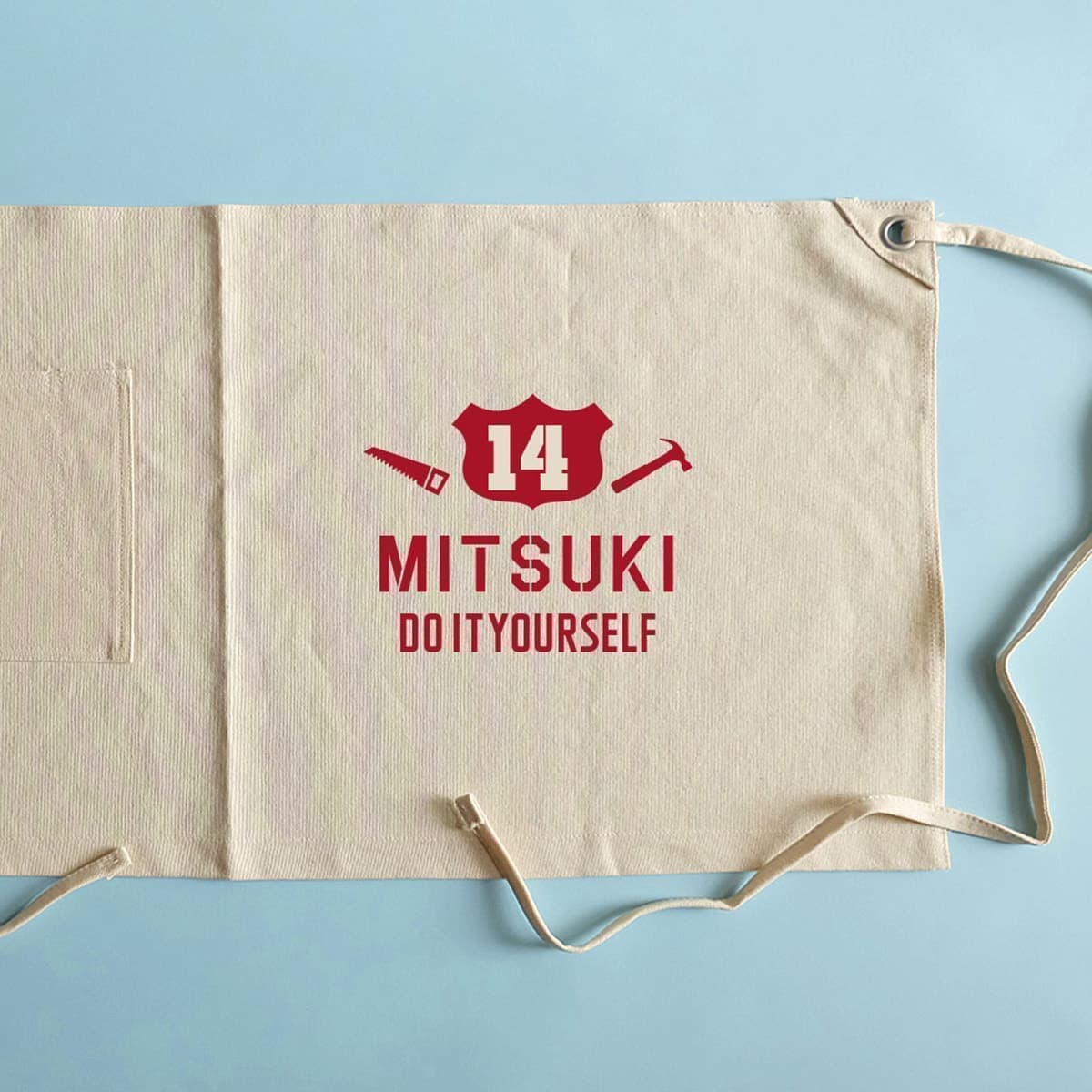 TYPO_キャンバスエプロン_ナチュラル