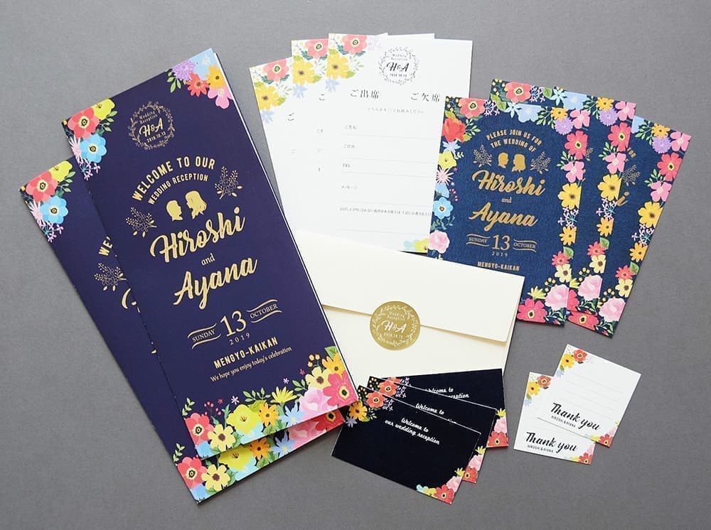 ウエディングペーパーアイテムデザイン